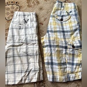 American Eagle Outfitters Men's Plaid Cargo Shorts size 26